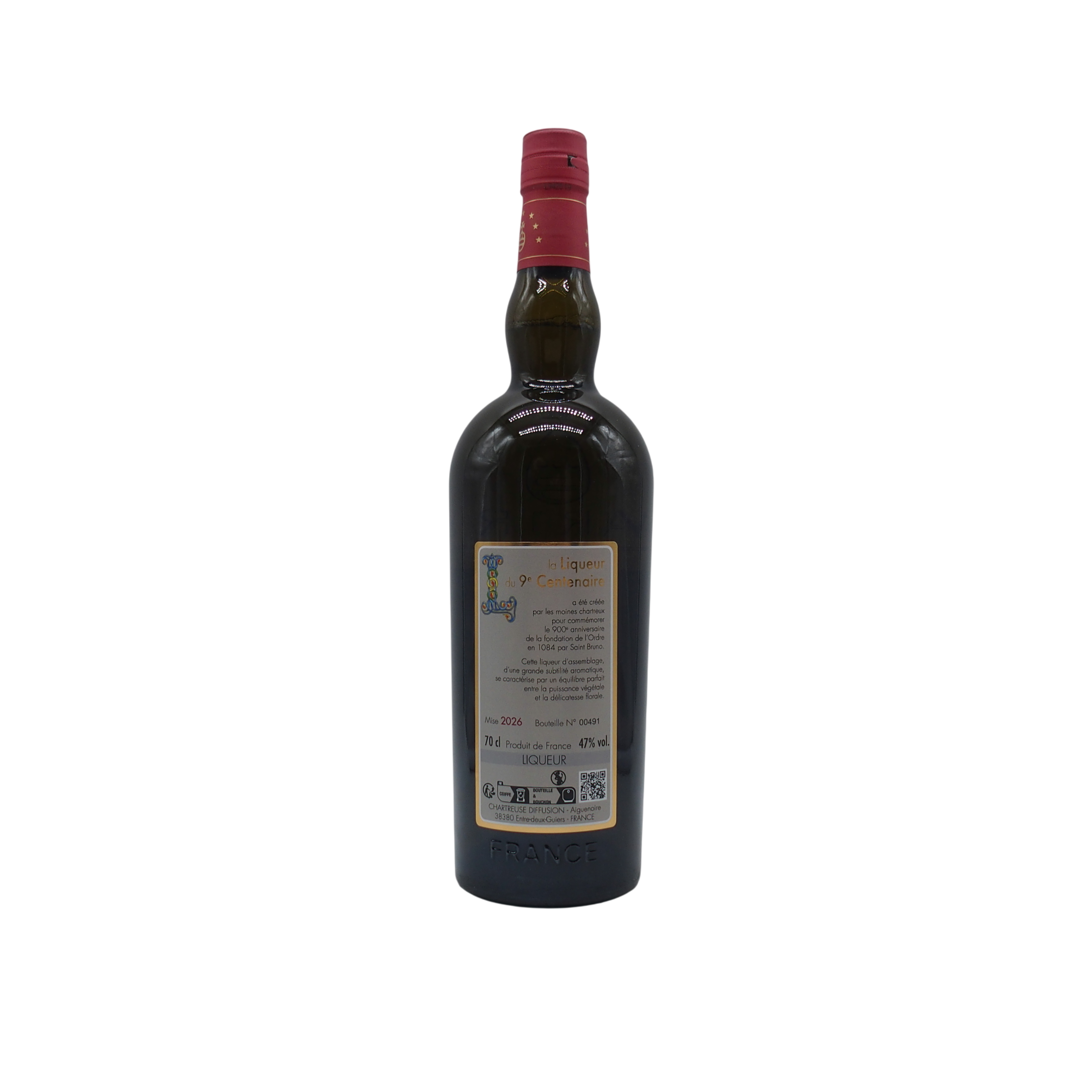 liqueur-chartreuse-9eme-centenaire-mise-2026-verso-infinities-wines Chartreuse « Liqueur du 9ème Centenaire » Mise 2026